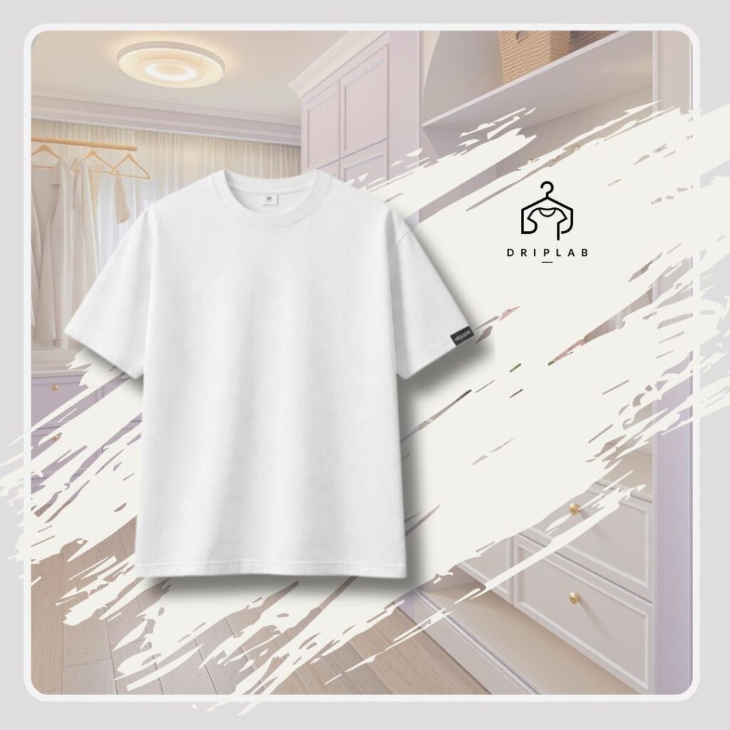 các nẫu áo thun trắng driplab