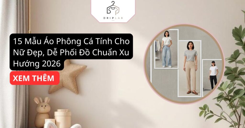 15 Mẫu Áo Phông Cá Tính Cho Nữ Đẹp, Dễ Phối Đồ Chuẩn Xu Hướng 2026