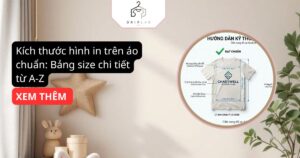 Kích thước hình in trên áo chuẩn: Bảng size chi tiết từ A-Z