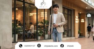 Phối áo vest màu be với áo thun nam trẻ trung và hiện đại