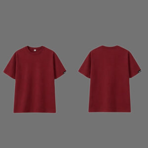 Áo Thun Trơn Màu Đỏ Đô Form Oversize Unisex DRIPLAB
