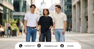 Xu hướng phối áo thun với quần jean phong cách Casual Streetwear và Hàn Quốc